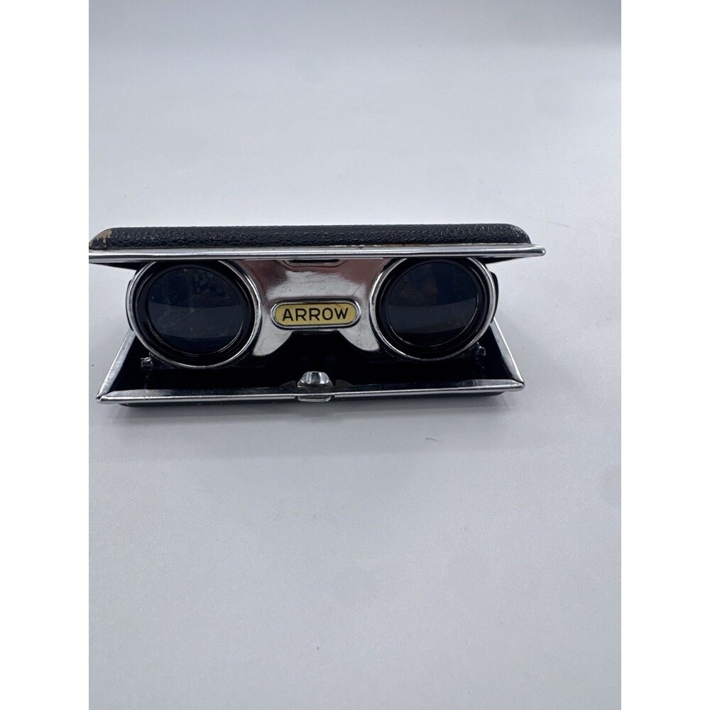 Vintage Arrow Folding Binoculars Opera Glasses Crystar Lens Japan Fast Shipping